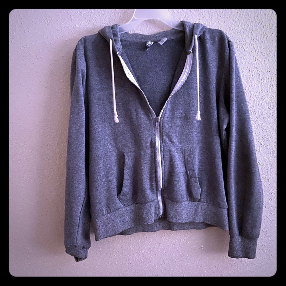 H&M divided zipper hoodie